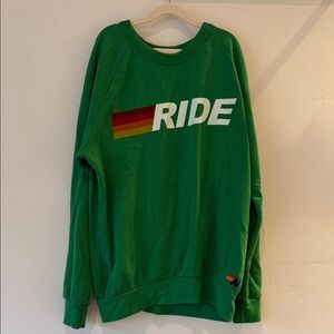 Aviator Nation Green RIDE Sweatshirt